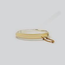 Load image into Gallery viewer, Jacqui 3/8" Rolled Gold on Stirling Silver Snap Bangle
