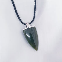 Load image into Gallery viewer, Stirling Silver Greenstone Pounamu Arrow Pendant