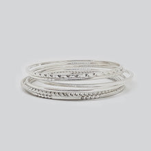 Load image into Gallery viewer, Sienna Stirling Silver Bangle Set
