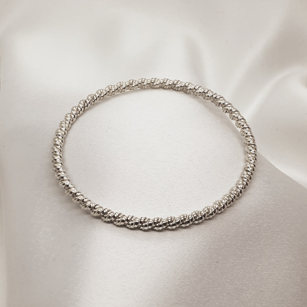 Florence Stirling Silver Double Twist Bangle