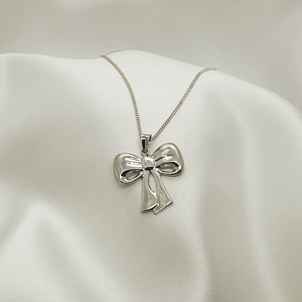 Ruth Stirling Silver Bow Pendant